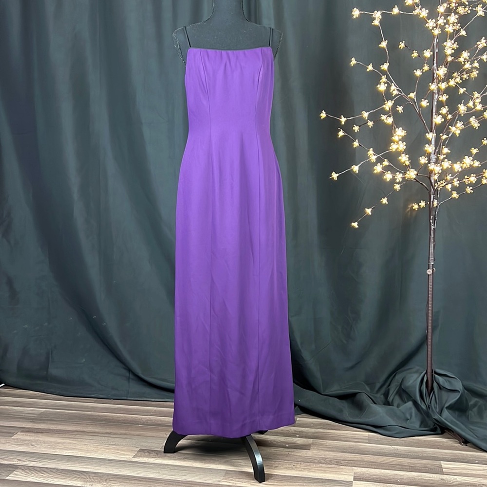 Watters & Watters Purple Cocktail Gown